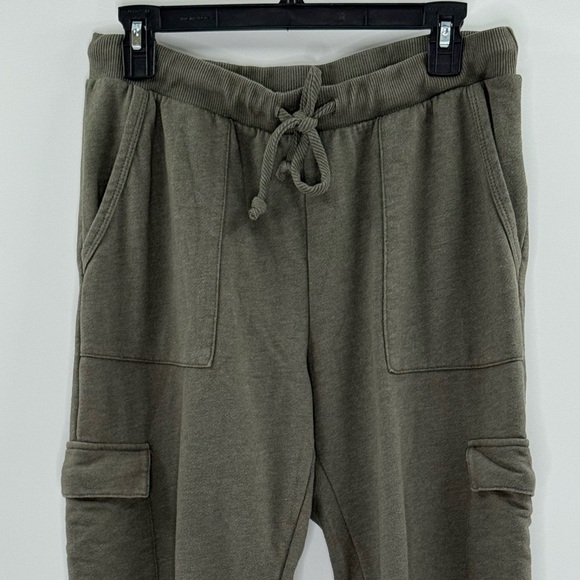 Lulus Casual Cargo Jogger Dance Sweat Track Pants, Dark Olive Green, Size M - Picture 6 of 11